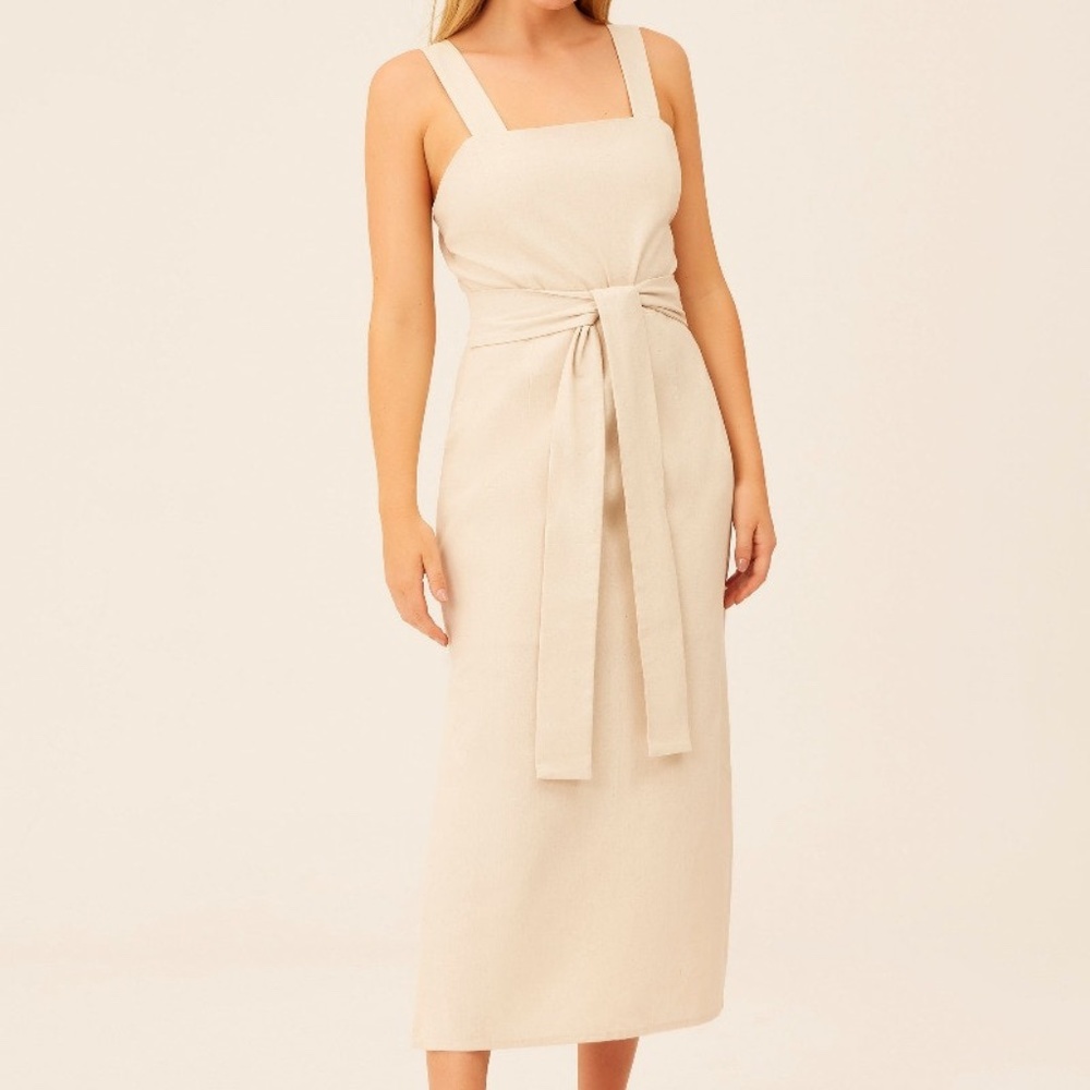 THE FIFTH JAIME MIDI DRESS WHEAT